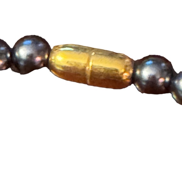 Kenneth Jay Lane Grey Pearl crystal enameled panther necklace & earrings Set - Picture 10 of 12